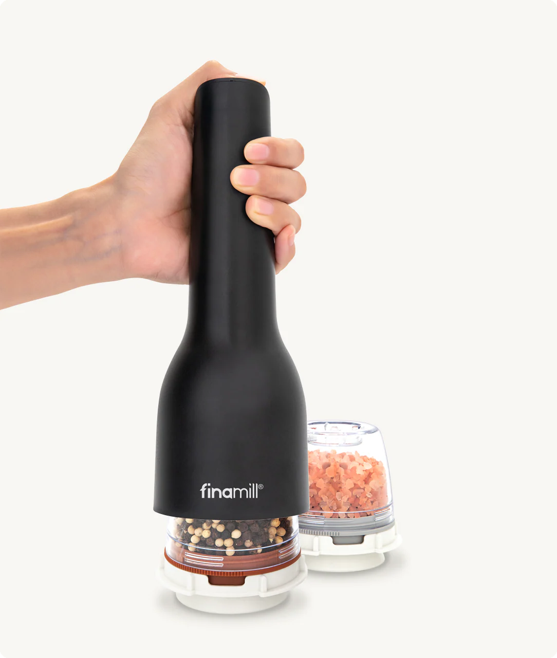 FinaMill Classic USB Rechargeable Grinder: Midnight Black