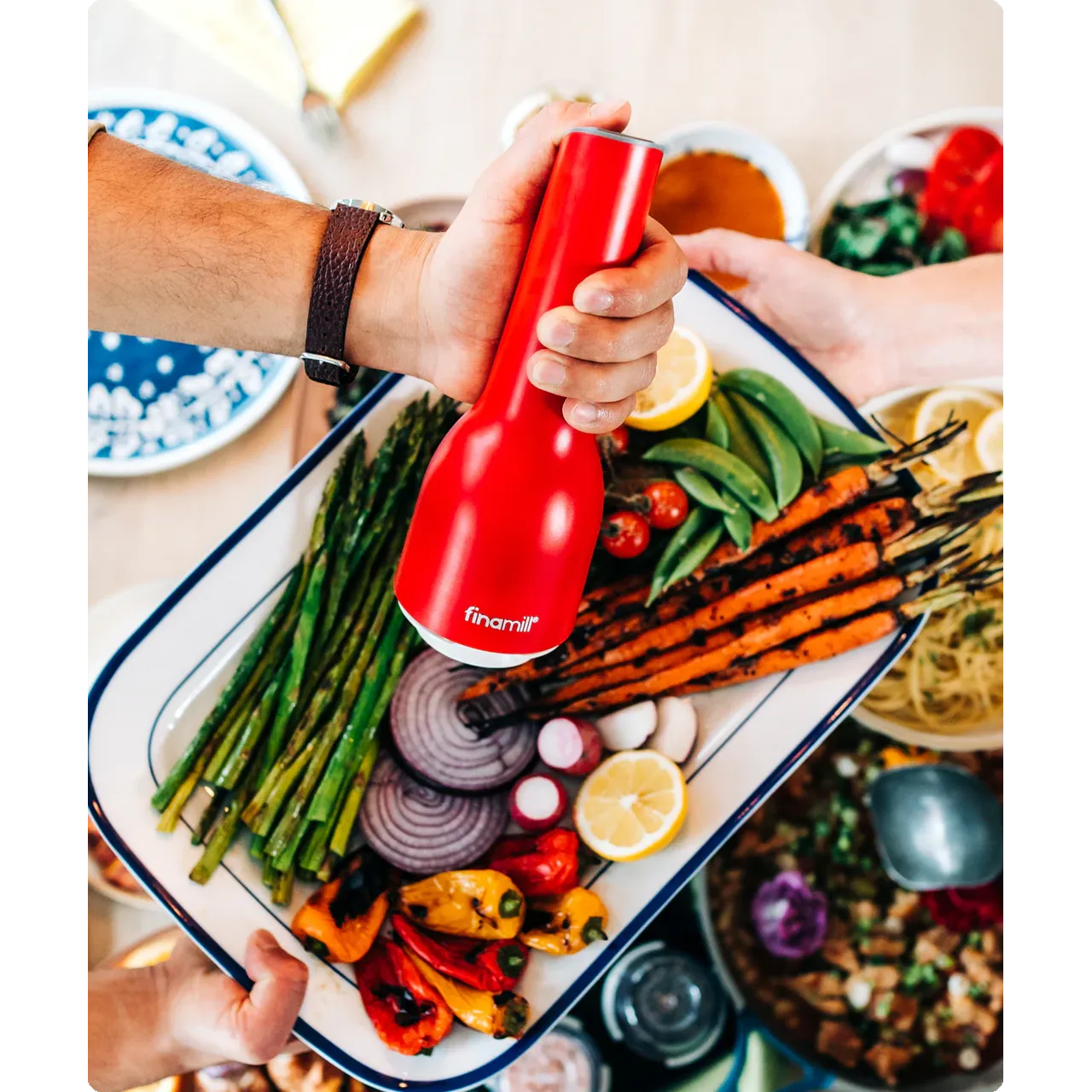 FinaMill Classic USB Rechargeable Grinder: Sangria Red