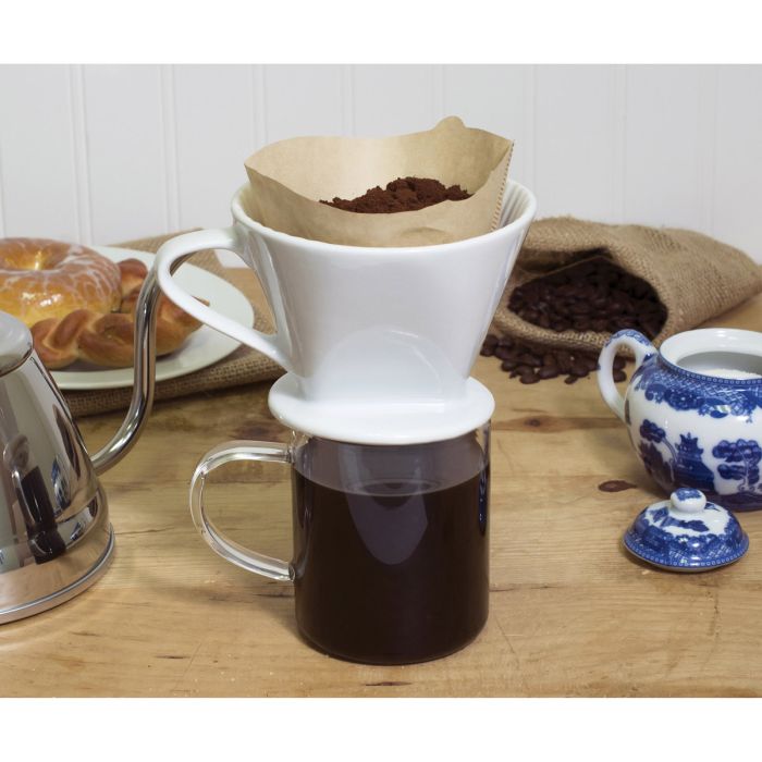 Fino Porcelain Pour Over Filter Cone: #2