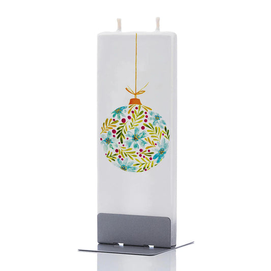 Flatyz Candle: Floral Christmas Ornament