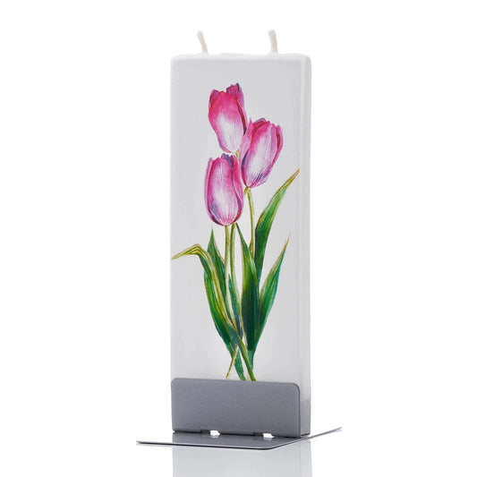 Flatyz Candle: Red Tulips