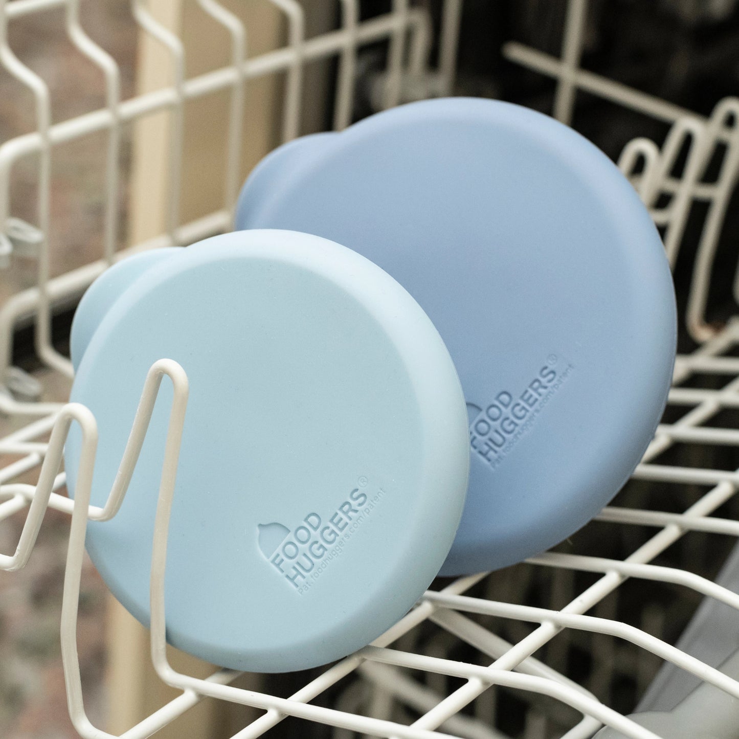 Food Huggers Can Huggers (Set of 2): Cool Blue