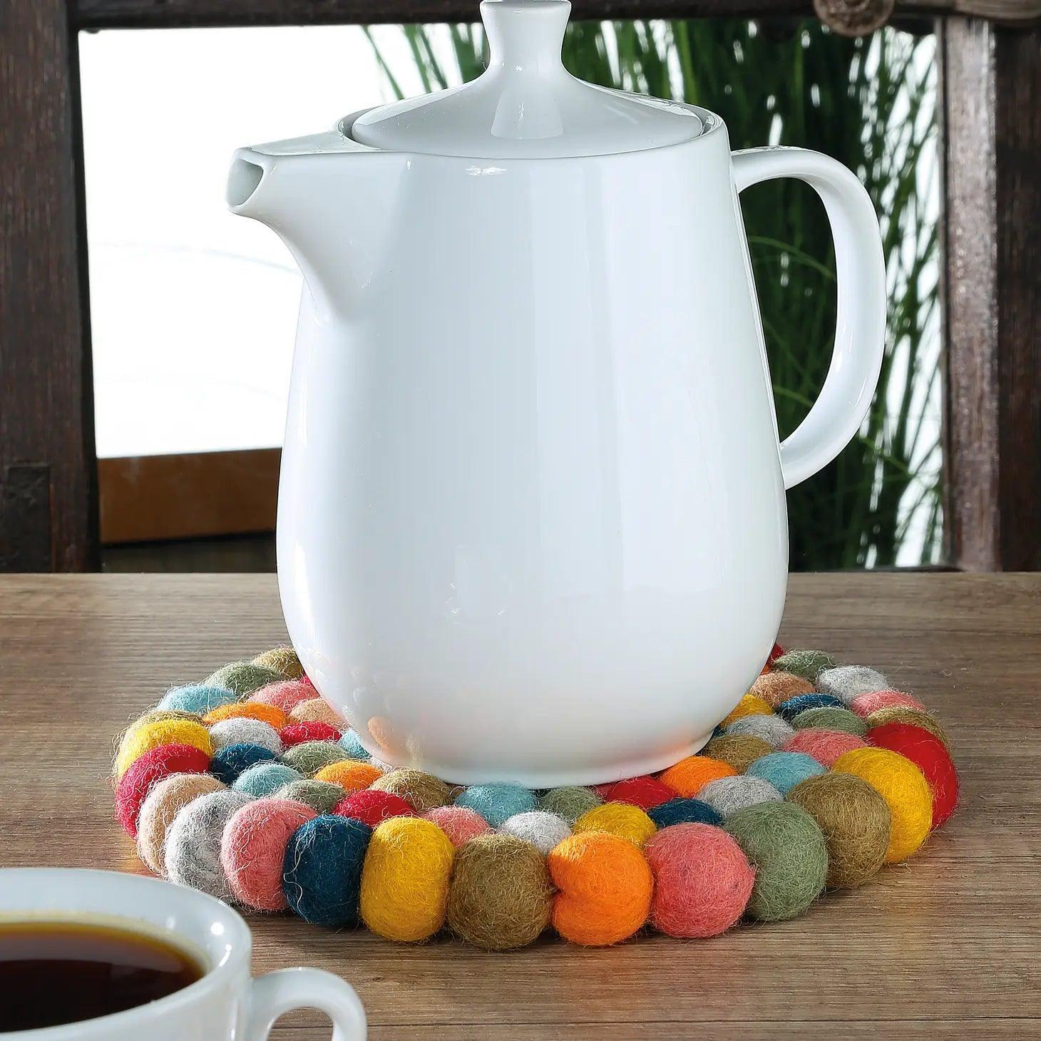 Frieling Wool Trivet: Round, Lana Colore