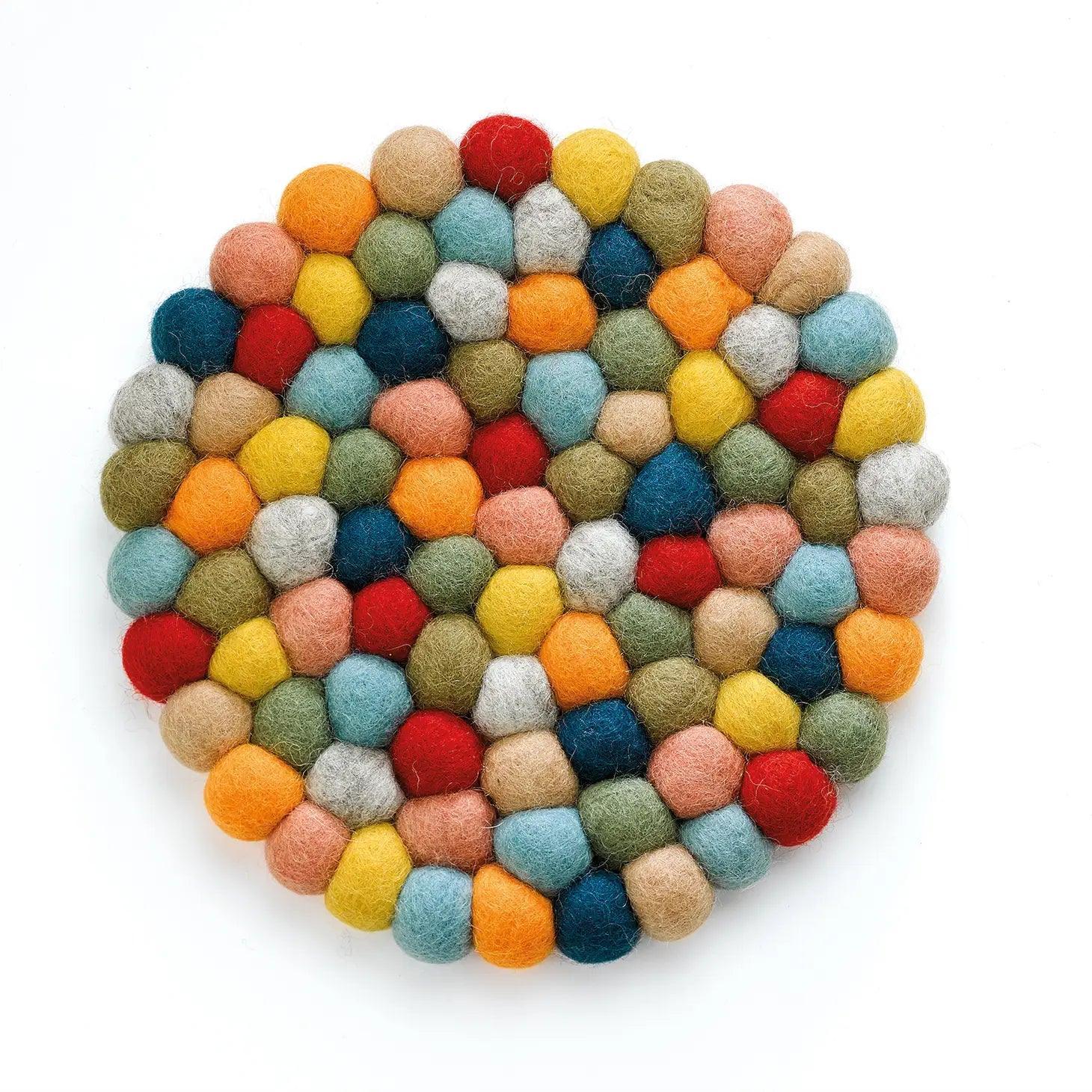 Frieling Wool Trivet: Round, Lana Colore