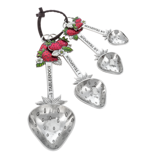 Ganz Measuring Spoons (Set of 4): Strawberries
