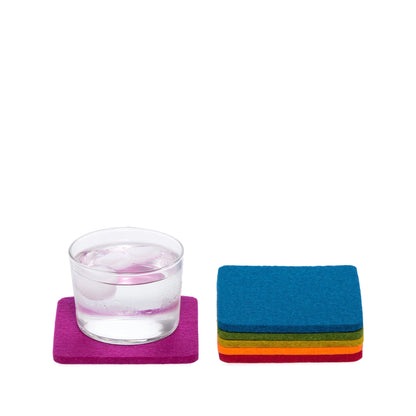 Graf Lantz Coasters (Set of 6): Square, Rainbow