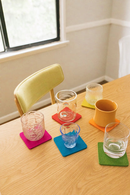 Graf Lantz Coasters (Set of 6): Square, Rainbow