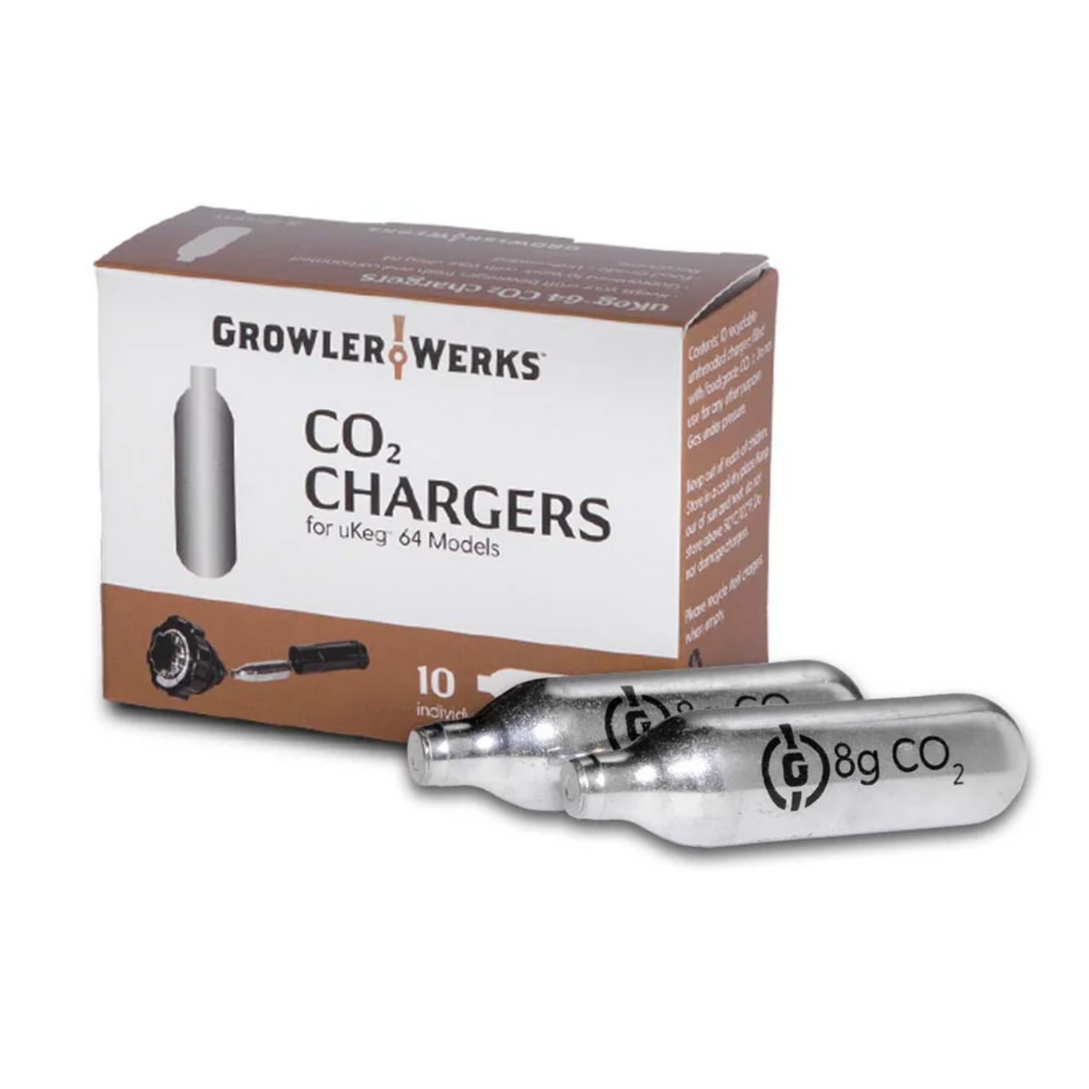 GrowlerWerks CO2: 8g (for 64 oz. uKeg Pro / Go)
