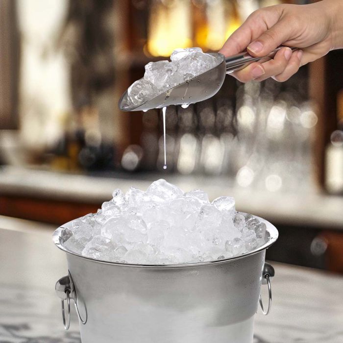 HIC Stainless Steel Slotted Ice Scoop