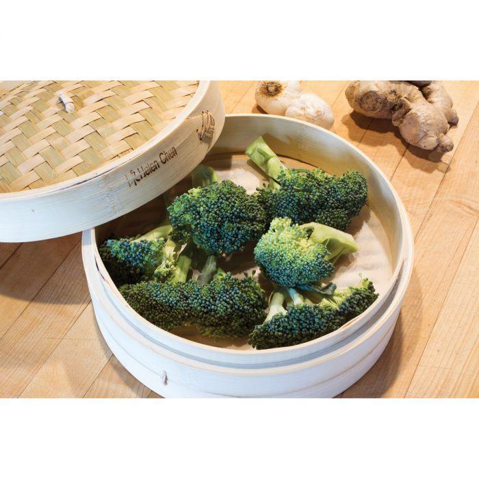 Helen's Asian Kitchen Bamboo Steamer Set: 10"