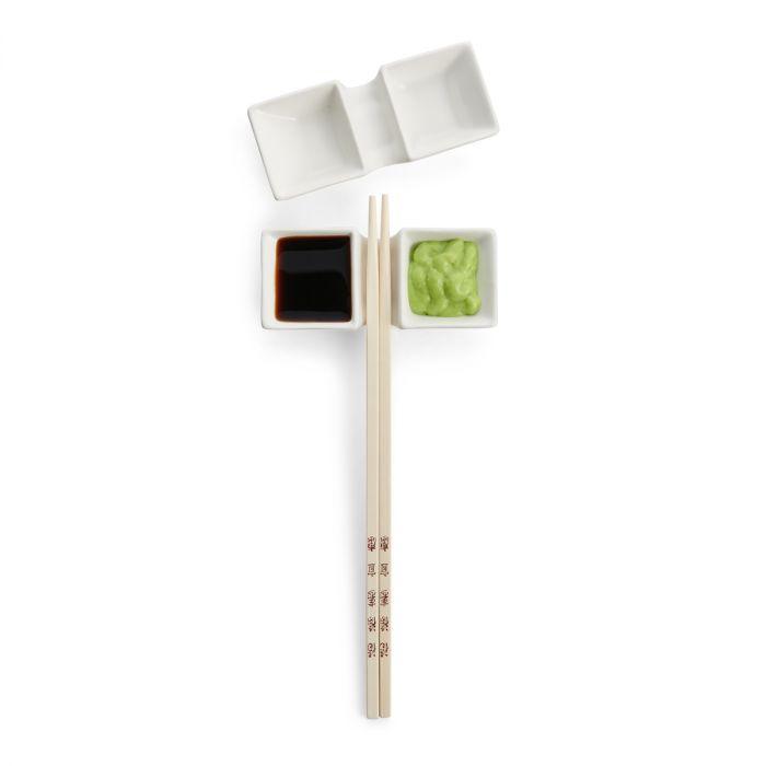 Helen's Asian Kitchen Chopstick Rest Sauce Dishes (Set of 2)