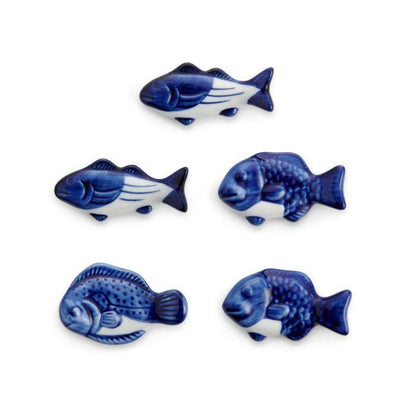 Helen's Asian Kitchen Chopstick Rests (Set of 5): Fish