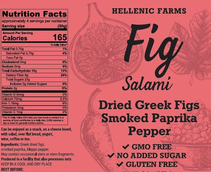 Hellenic Farms Vegan Salami - Smoked Paprika & Aleppo Pepper