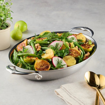 Hestan Provisions Clad Oval Au Gratin: Medium
