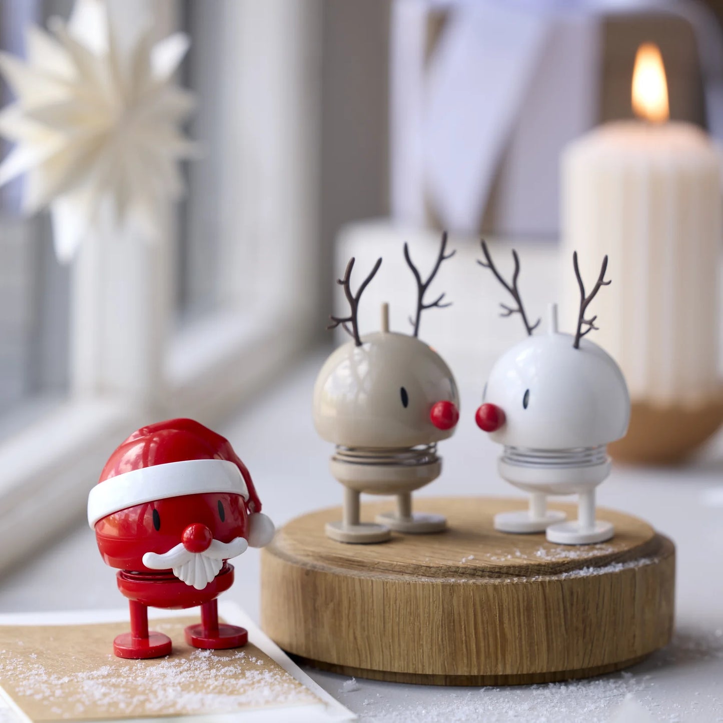 Hoptimist Bumble: Small, Reindeer (White)