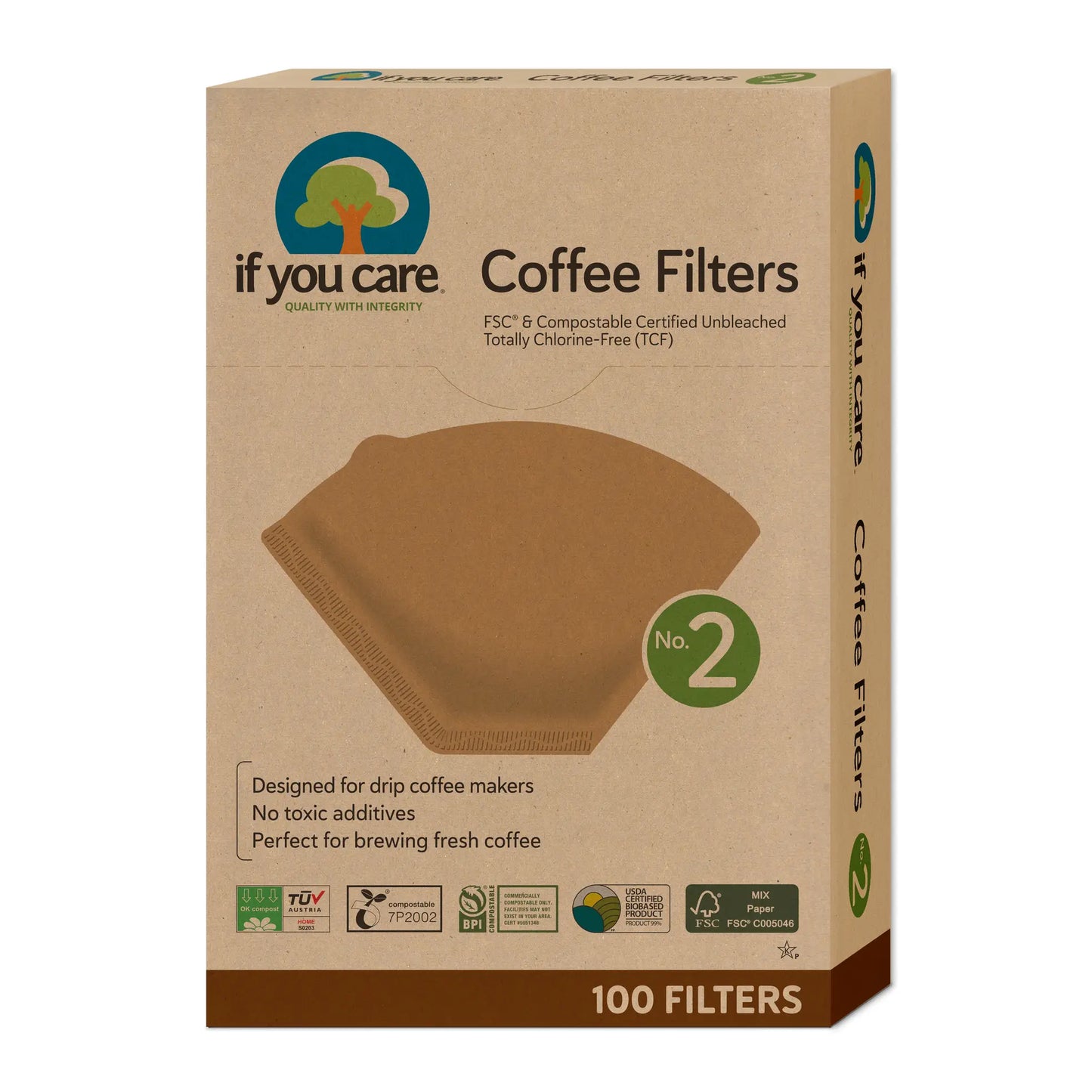 If You Care Coffee Filters (#2): 100 count