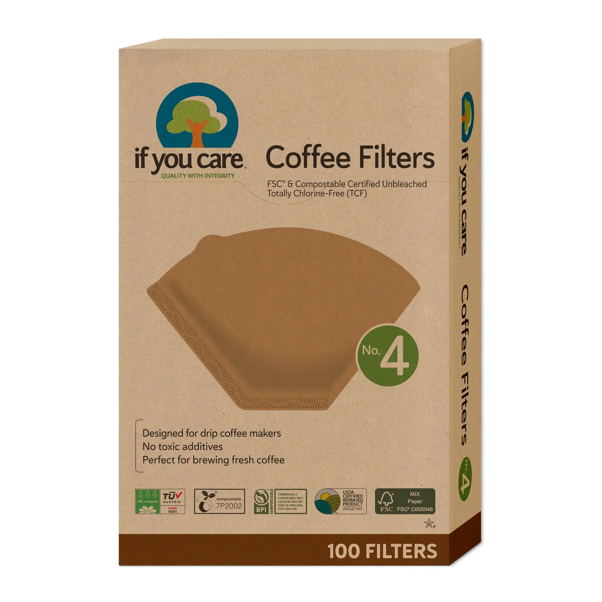 If You Care Coffee Filters (#4): 100 count