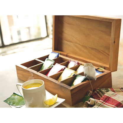 Ironwood Tea Storage Box: 10-Cell