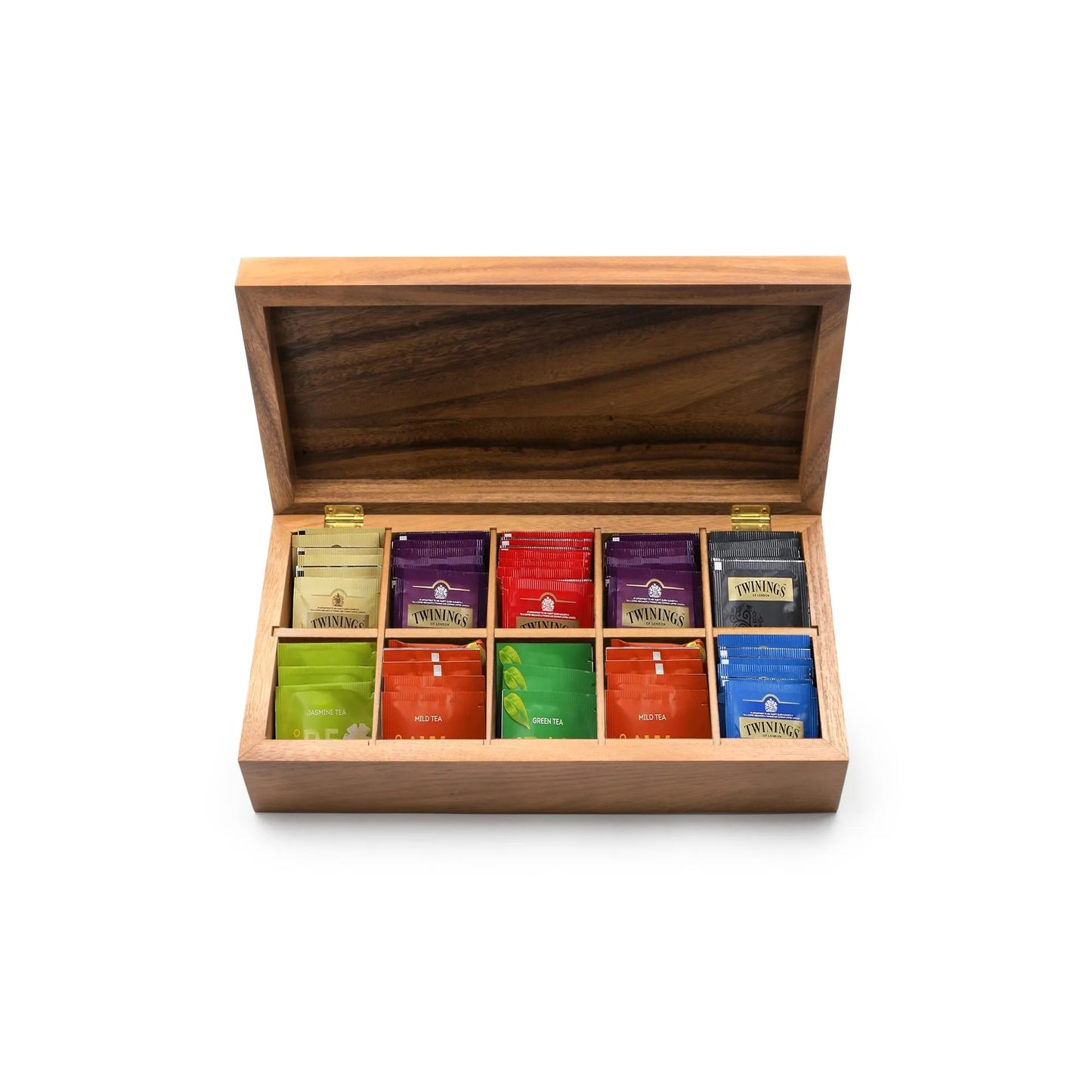 Ironwood Tea Storage Box: 10-Cell