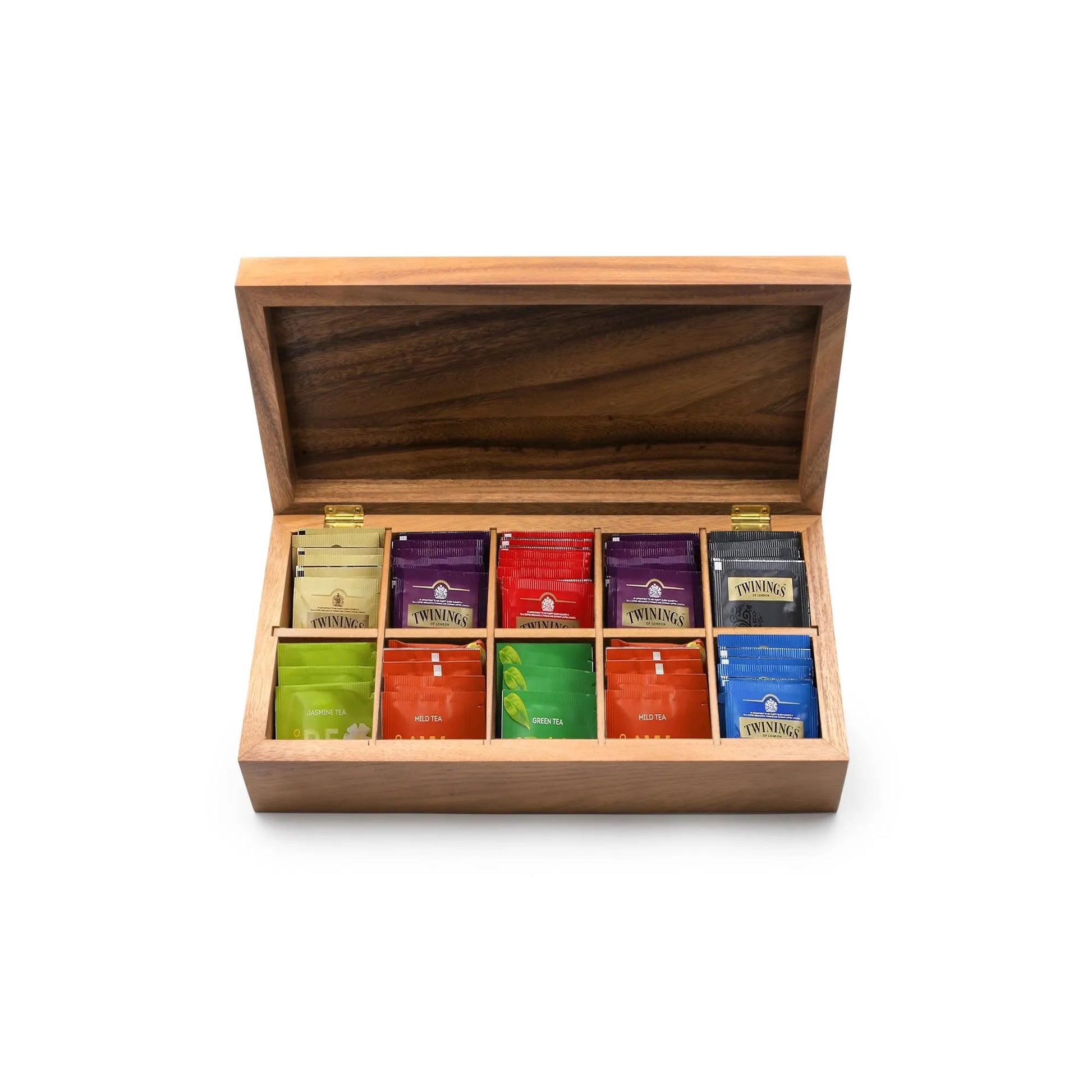Ironwood Tea Storage Box: 10-Cell