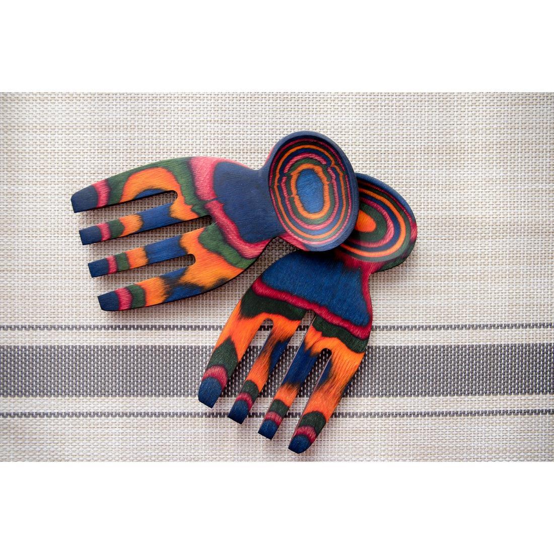 Island Bamboo Salad Hands: Rainbow