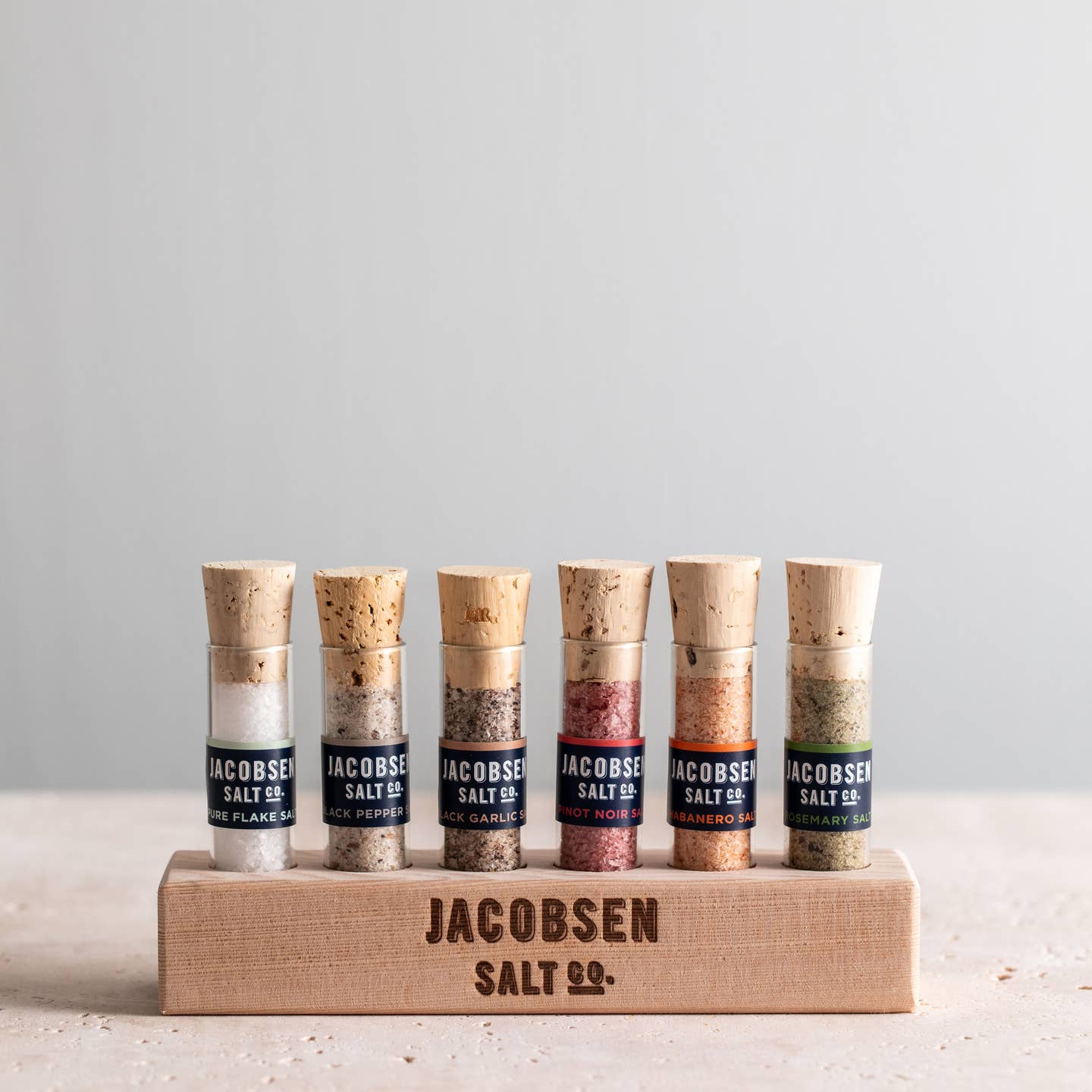 Jacobsen Salt Co. 6 Vial Infused Salt Gift Set