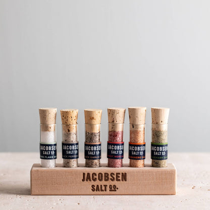 Jacobsen Salt Co. 6 Vial Infused Salt Gift Set