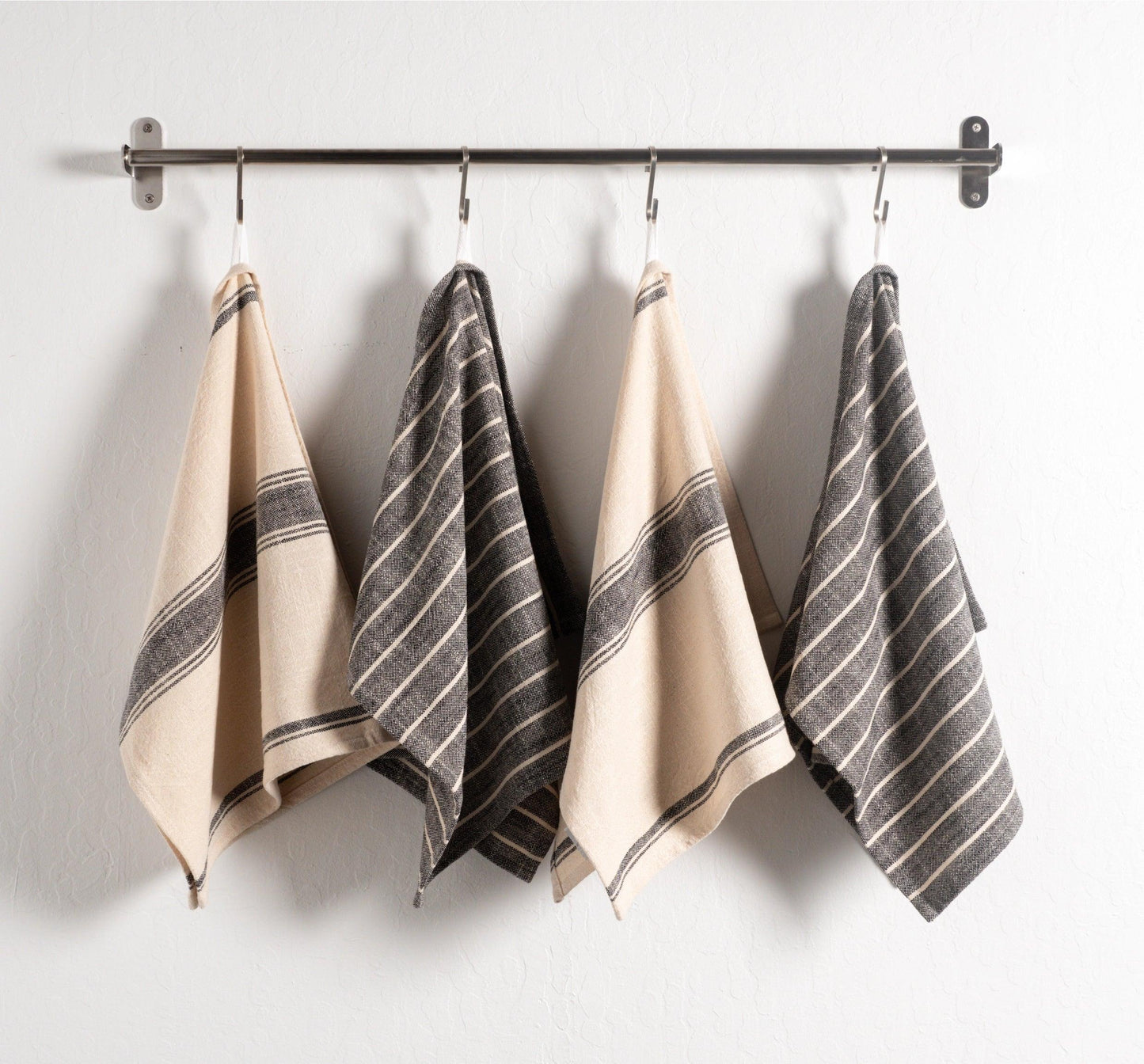 KAF Firenze Dishtowels (Set of 2): Black