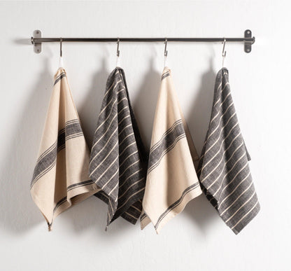 KAF Firenze Dishtowels (Set of 2): Black