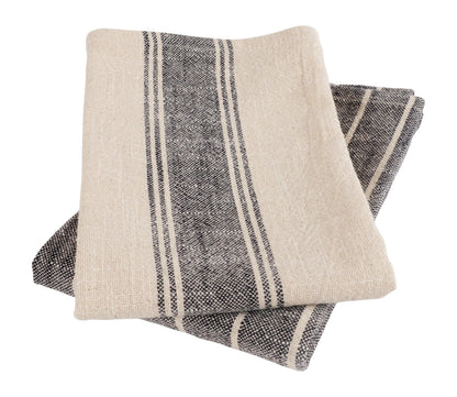 KAF Firenze Dishtowels (Set of 2): Black