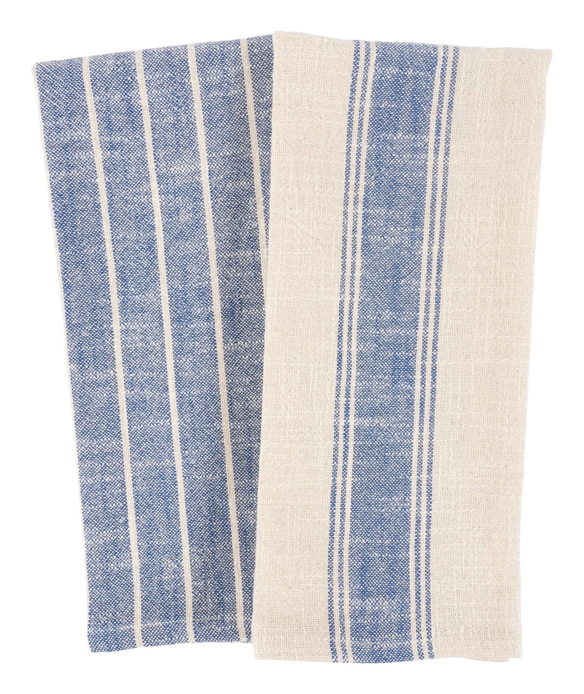 KAF Firenze Dishtowels (Set of 2): Navy