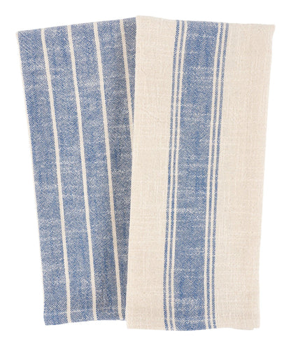 KAF Firenze Dishtowels (Set of 2): Navy
