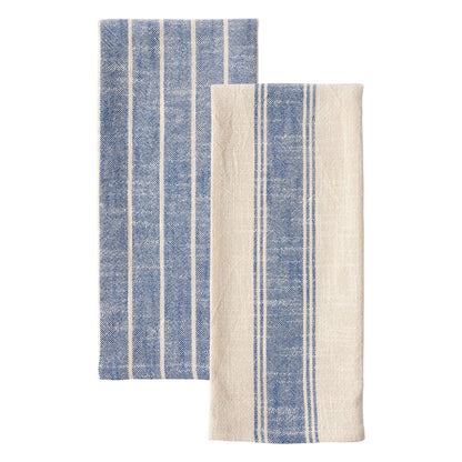 KAF Firenze Dishtowels (Set of 2): Navy