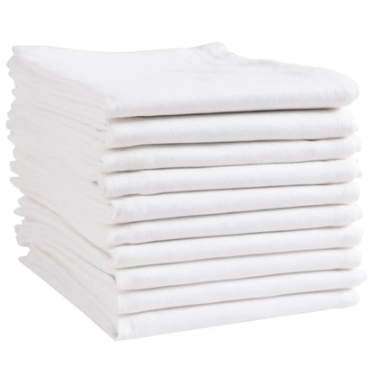 KAF Plain Weave White Dishtowels (Set of 10)