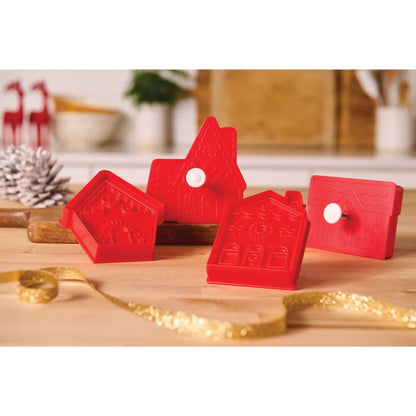 King Arthur Flour Holiday Village Cookie Cutters (Set of 4)