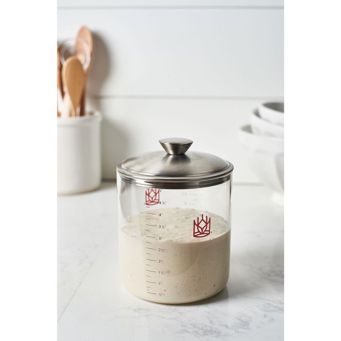 King Arthur Glass Sourdough Crock