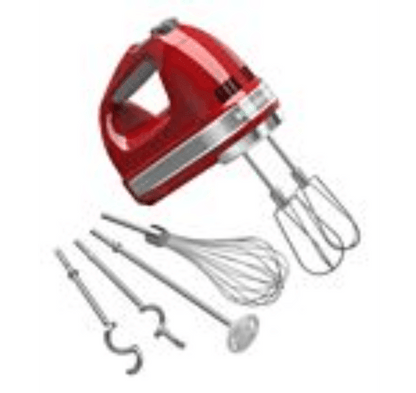 KitchenAid Hand Mixer: 9 Speed, Empire Red