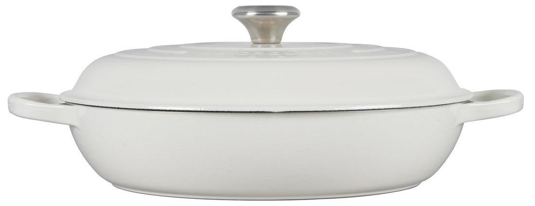 Le Creuset Braiser: 5QT, White
