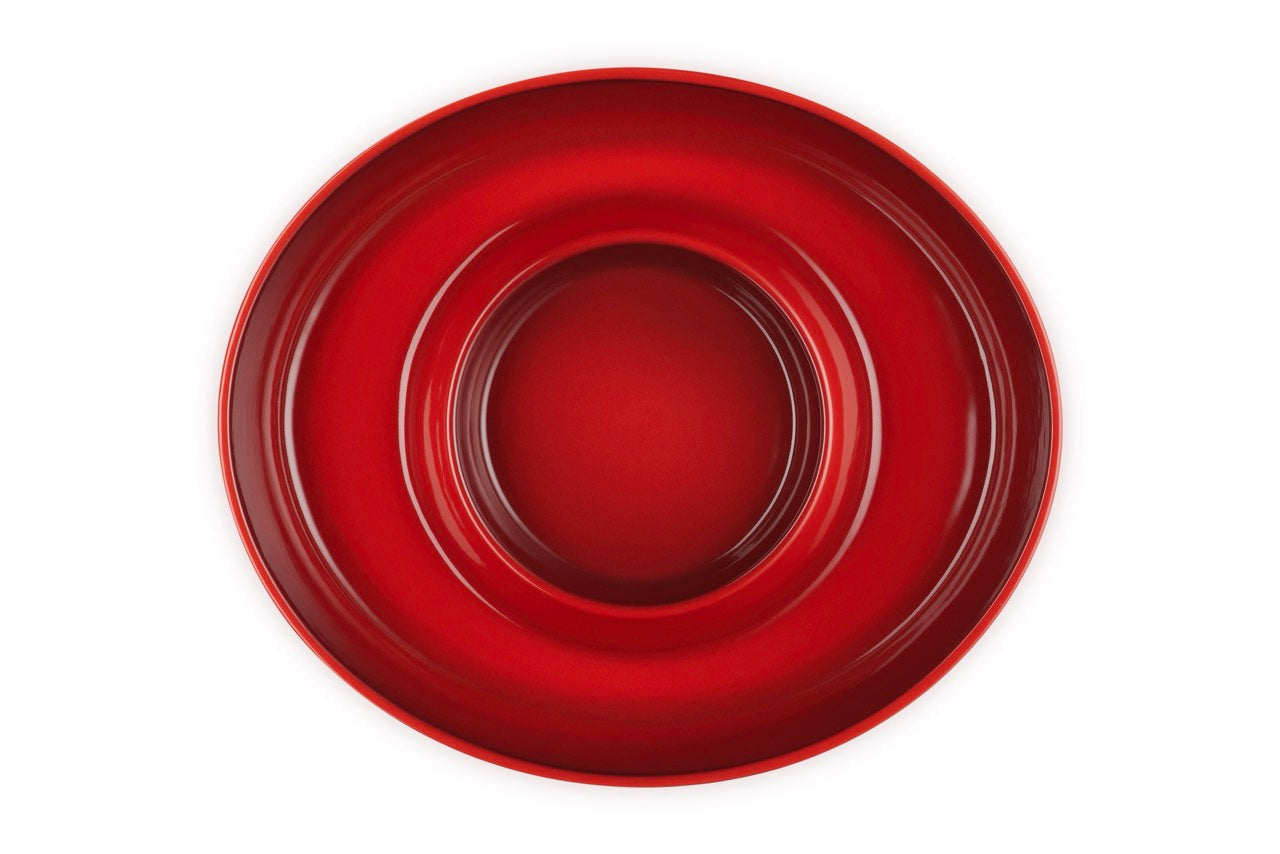 Le Creuset Chip and Dip Platter: Cerise