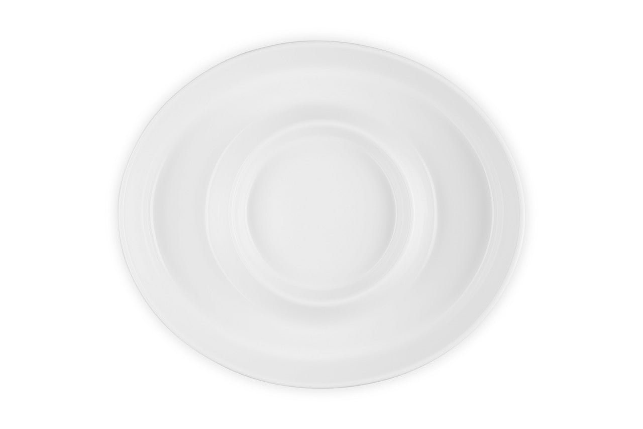 Le Creuset Chip and Dip Platter: White