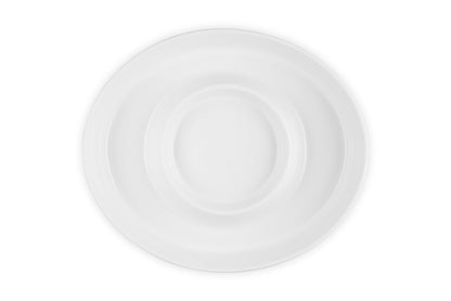 Le Creuset Chip and Dip Platter: White