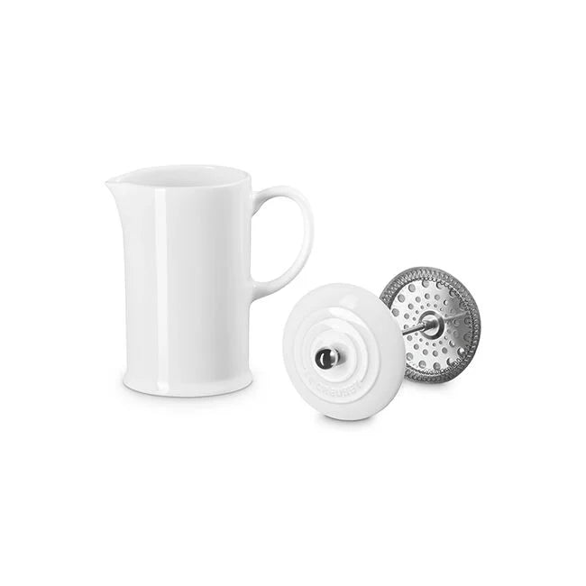 Le Creuset French Press: 34 oz., White