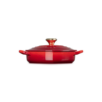Le Creuset Heart Collection Shallow Cocotte: 1.25 QT, Cerise
