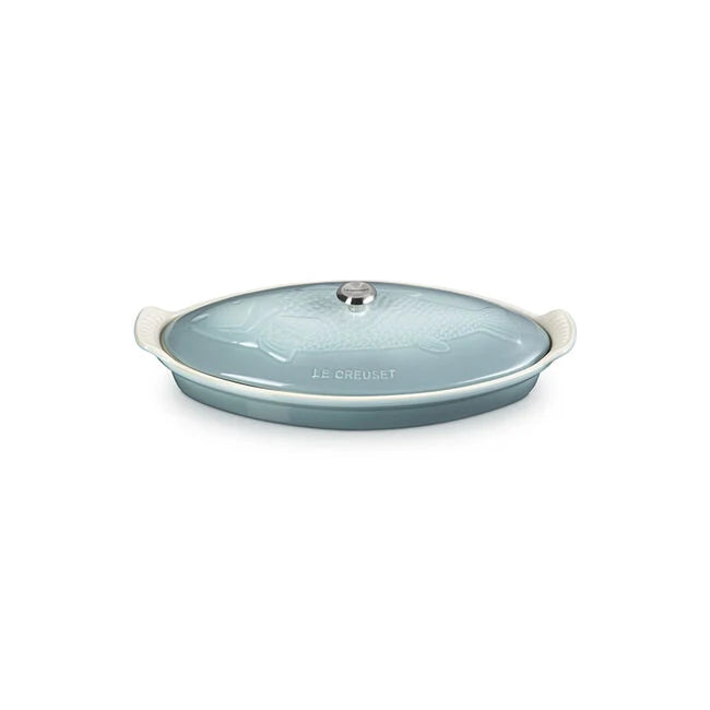 Le Creuset Heritage Fish Baker: Sea Salt