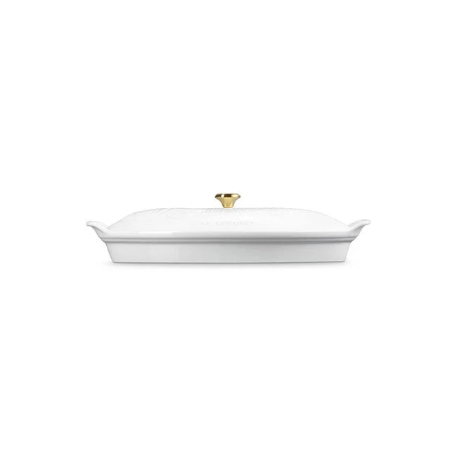 Le Creuset Heritage Fish Baker: White