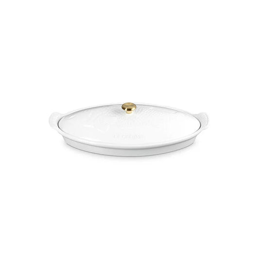 Le Creuset Heritage Fish Baker: White