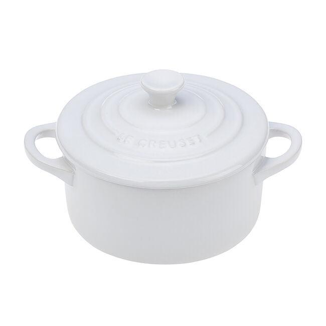 Le Creuset Cocotte: 14 oz., White