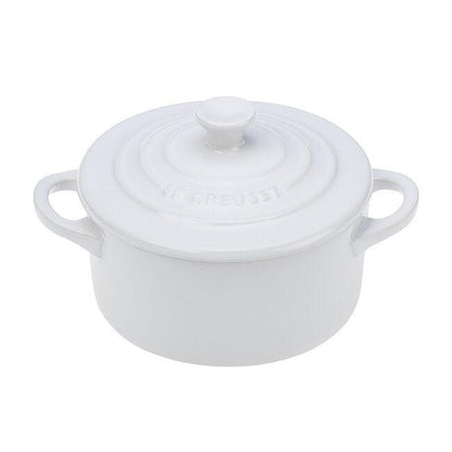 Le Creuset Cocotte: 14 oz., White
