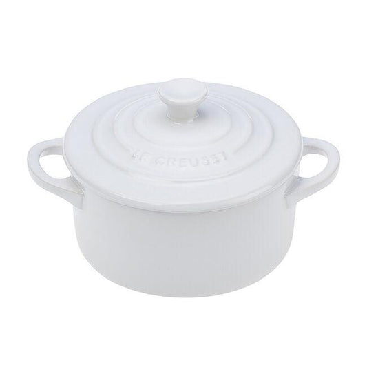 Le Creuset Cocotte: 8 oz., White