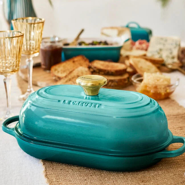 Le Creuset Oval Bread Oven: 11.5", Bleu Riviera